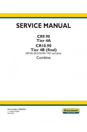 New Holland CR10.90, CR9.90 Service Manual