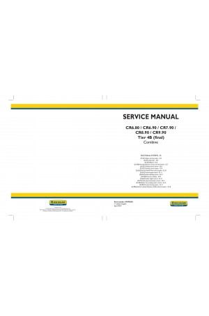 New Holland CR6.80, CR6.90, CR7.90, CR8.90, CR9.90 Service Manual
