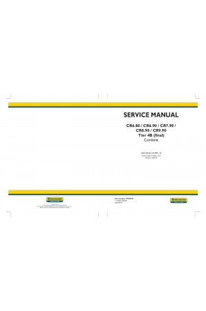 New Holland CR6.80, CR6.90, CR7.90, CR8.90, CR9.90 Service Manual