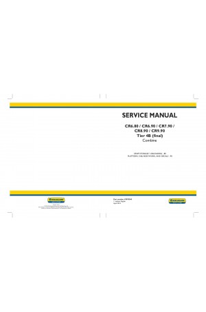 New Holland CR6.80, CR6.90, CR7.90, CR8.90, CR9.90 Service Manual