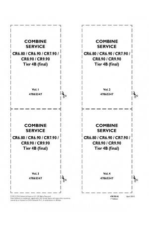 New Holland CR6.80, CR6.90, CR7.90, CR8.90, CR9.90 Service Manual