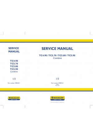 New Holland TC4.90, TC5.70, TC5.80, TC5.90 Service Manual