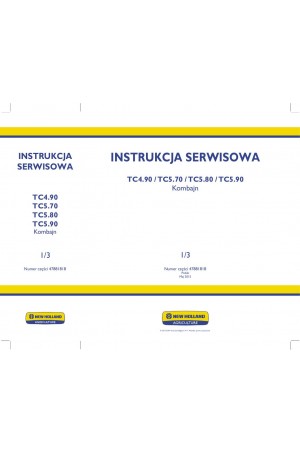 New Holland TC4.90, TC5.70, TC5.80, TC5.90 Service Manual