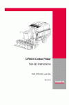 Case IH CPX610 Operator`s Manual