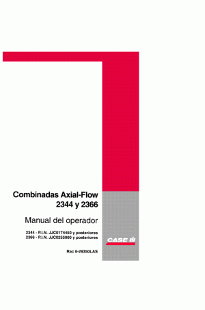 Case IH Axial-Flow 2344, Axial-Flow 2366 Operator`s Manual