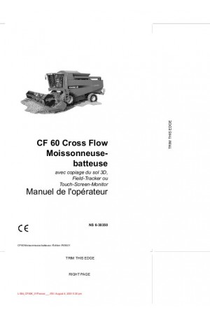 Case IH CF60K Operator`s Manual