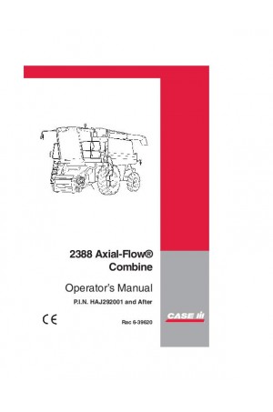 Case IH Axial-Flow 2388 Operator`s Manual