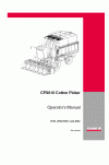 Case IH CPX610 Operator`s Manual