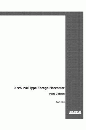 Case IH 8725 Parts Catalog