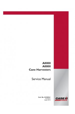 Case IH A8000, A8800 Service Manual