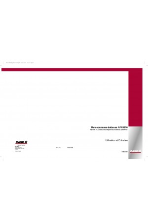 Case IH Axial-Flow 8010 Operator`s Manual