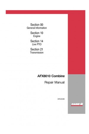 Case IH AFX8010 Service Manual