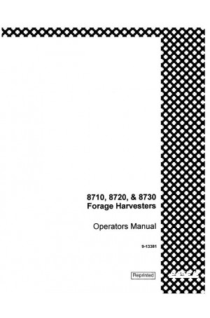 Case IH 8710, 8720, 8730 Operator`s Manual