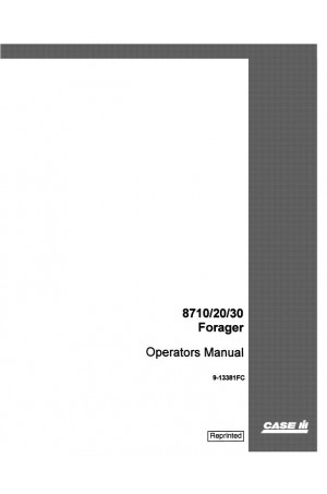 Case IH 8710, 8720, 8730 Operator`s Manual