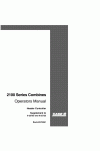 Case IH Axial-Flow 2100 Operator`s Manual