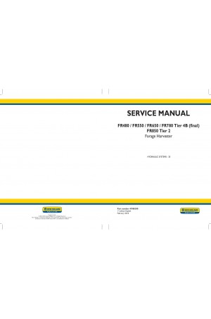 New Holland FR480, FR550, FR650, FR780, FR850 Service Manual