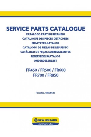 New Holland FR450, FR500, FR600, FR700, FR850 Parts Catalog