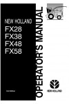 New Holland FX28, FX38, FX48, FX58 Operator`s Manual