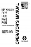 New Holland FX28, FX38, FX48, FX58 Operator`s Manual