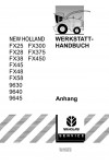 New Holland 9630, 9640, 9645, FX25, FX28, FX300, FX375, FX38, FX45, FX450, FX48, FX58 Service Manual