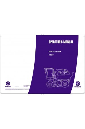New Holland VX680 Operator`s Manual