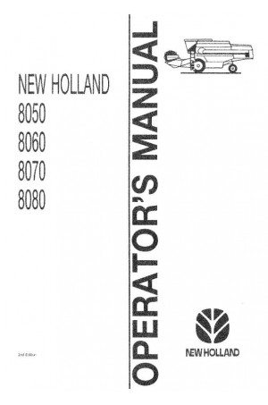 New Holland 8050, 8060, 8070, 8080 Operator`s Manual