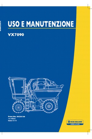 New Holland VX7090 Operator`s Manual