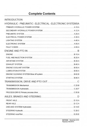 New Holland CR9040, CR9060, CR9065, CR9070, CR9080 Service Manual