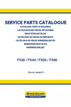 New Holland FX30, FX40, FX50, FX60 Parts Catalog