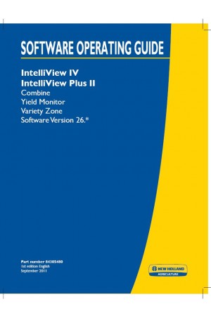 New Holland Intelliview Operator`s Manual