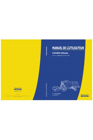 New Holland CX5090 Operator`s Manual