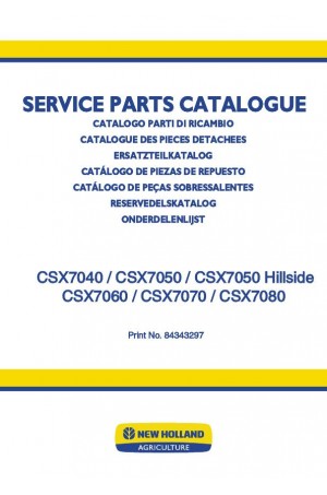 New Holland CSX7040, CSX7050, CSX7060, CSX7070, CSX7080 Parts Catalog