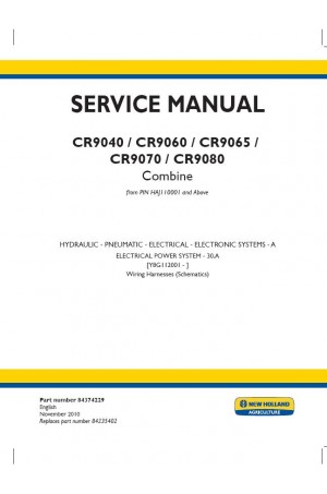 New Holland CR9040, CR9060, CR9065, CR9070, CR9080 Service Manual