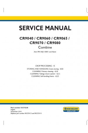 New Holland CR9040, CR9060, CR9065, CR9070, CR9080 Service Manual