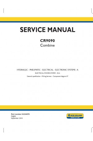 New Holland CR9090 Service Manual