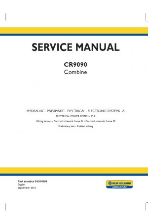 New Holland CR9090 Service Manual