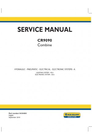 New Holland CR9090 Service Manual