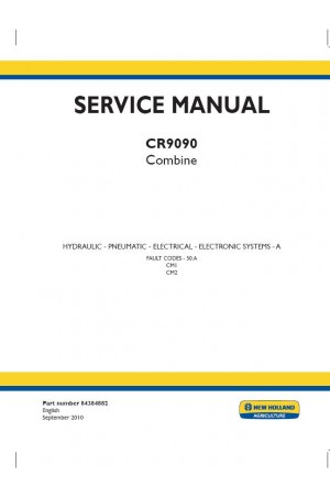 New Holland CR9090 Service Manual