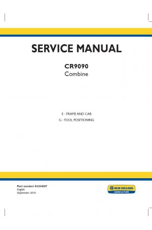 New Holland CR9090 Service Manual