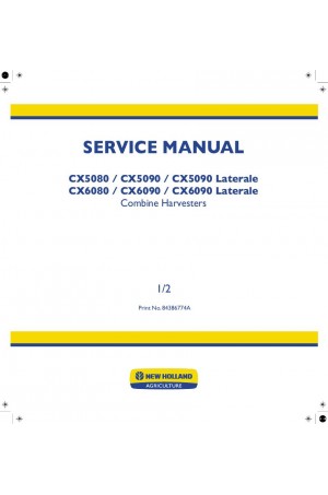 New Holland CX5080, CX5090, CX6080, CX6090 Service Manual