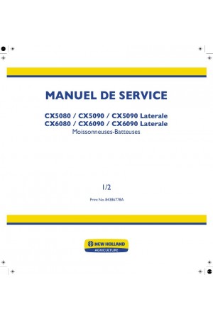 New Holland CX5080, CX5090, CX6080, CX6090 Service Manual