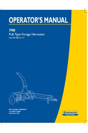 New Holland 790 Operator`s Manual