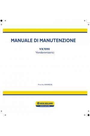 New Holland VX7090 Service Manual