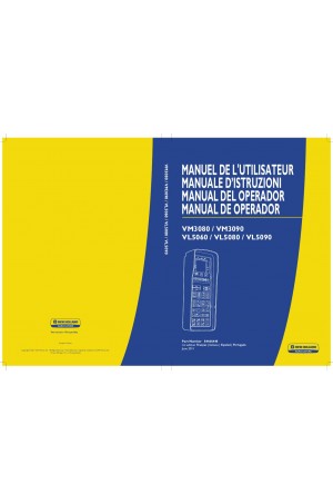 New Holland VL5060, VL5080, VL5090, VM3080, VM3090 Operator`s Manual