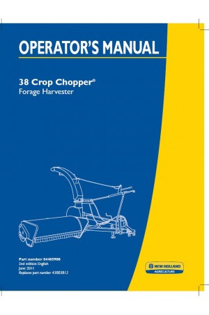 New Holland 38 Operator`s Manual