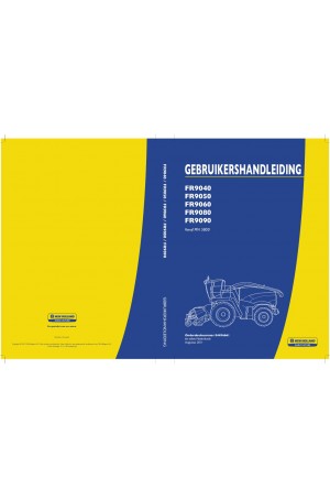 New Holland FR9040, FR9050, FR9060, FR9080, FR9090 Operator`s Manual