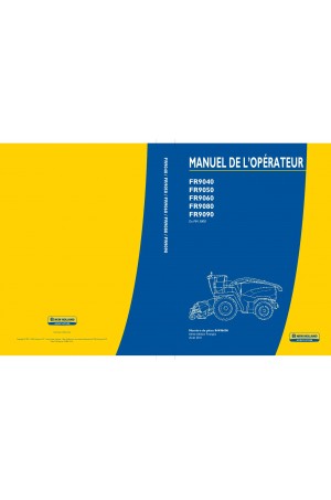 New Holland FR9040, FR9050, FR9060, FR9080, FR9090 Operator`s Manual