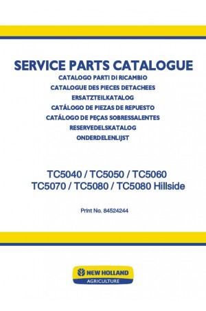 New Holland TC5040, TC5050, TC5060, TC5070, TC5080 Parts Catalog