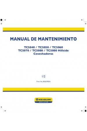 New Holland TC5040, TC5050, TC5060, TC5070, TC5080 Service Manual