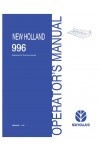 New Holland 996 Operator`s Manual